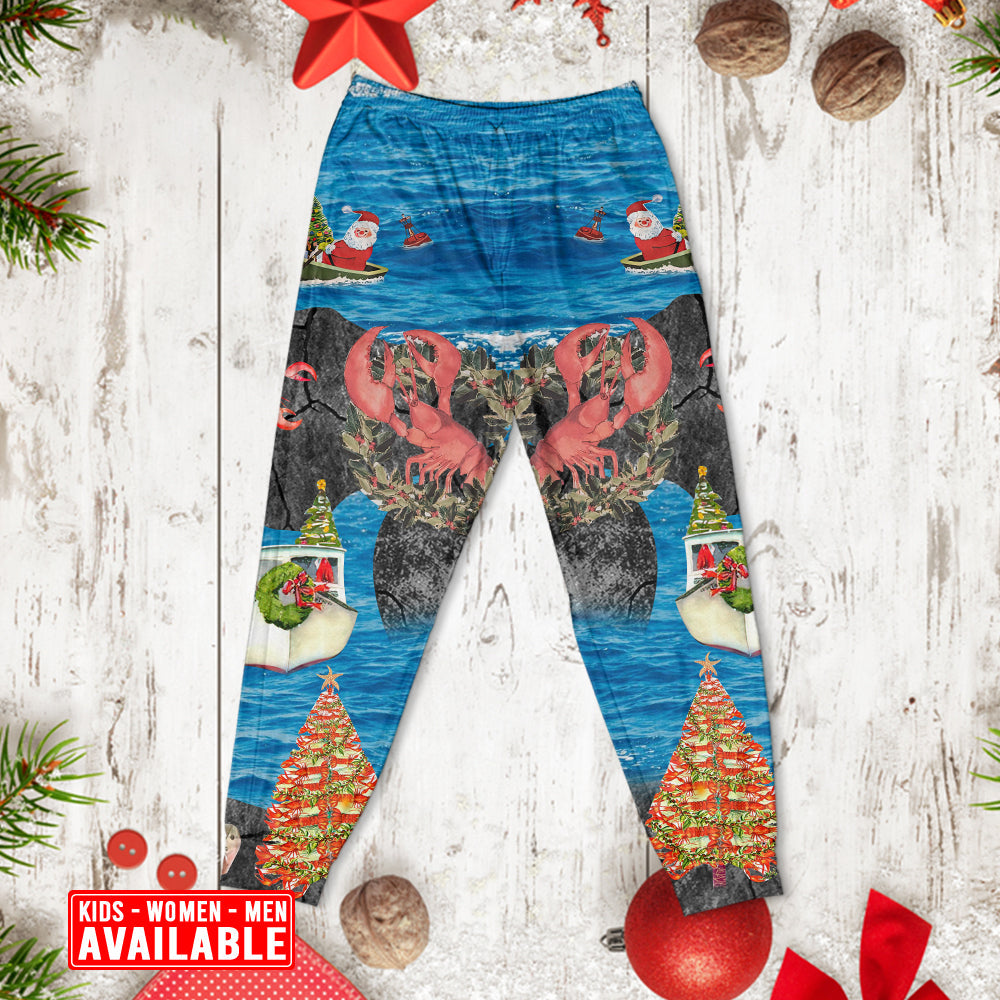 Christmas You Are My Lobster - Pajamas Long Sleeve - Owls Matrix LTD