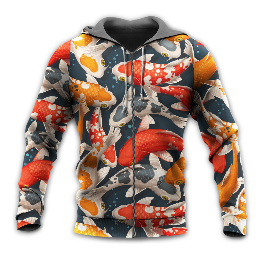Koi Fish Colorful Art - 3D Hoodie