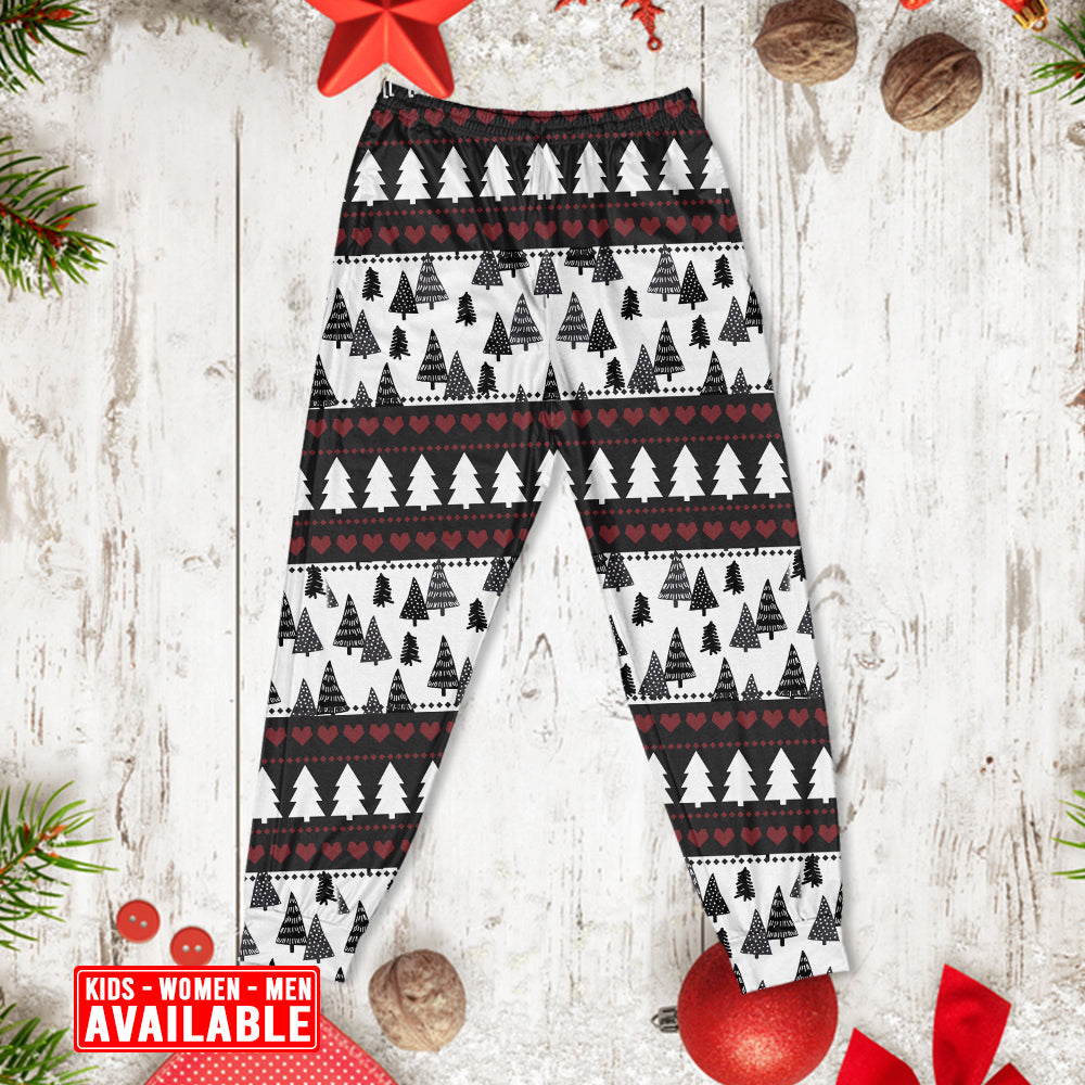 Christmas Up On The Rooftop Click Click Click Santa Claus - Pajamas Long Sleeve - Owls Matrix LTD