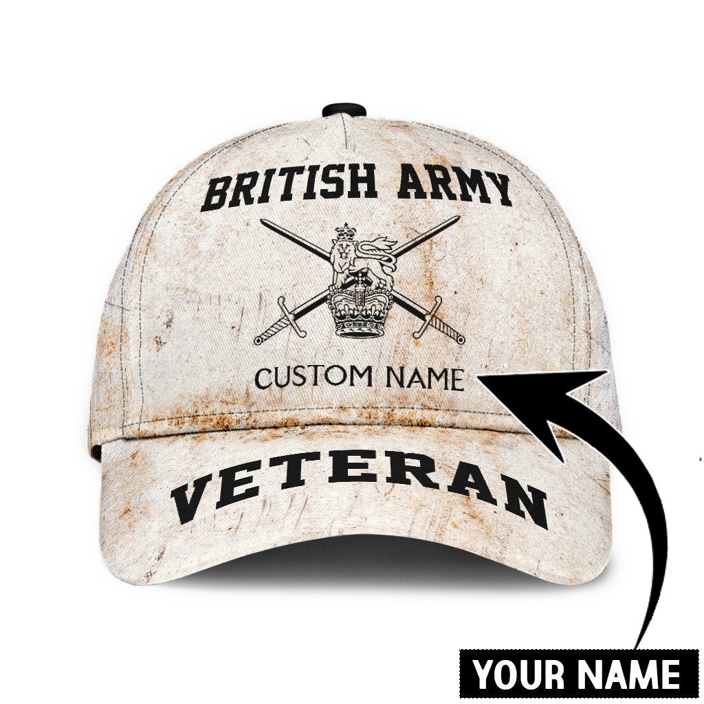 Personalized British Veteran Army – Classic Cap