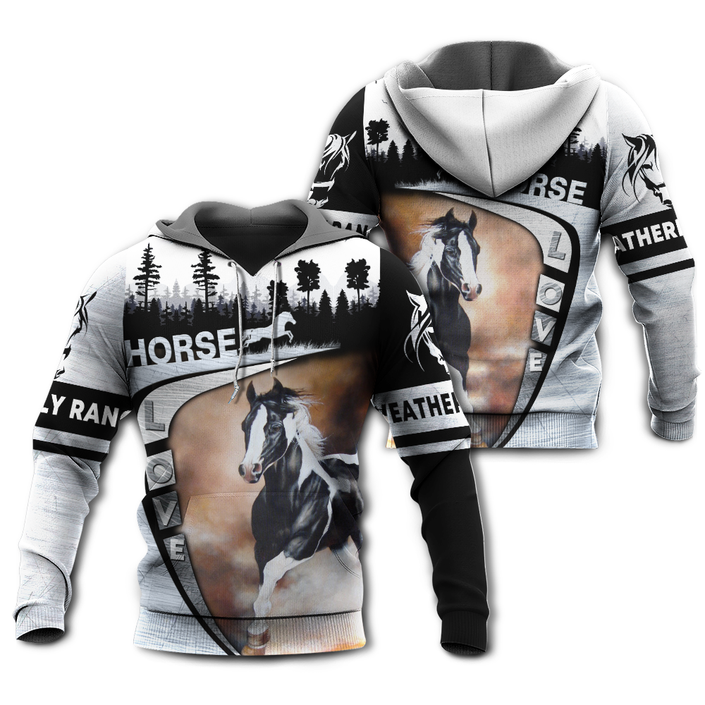 Horse Love Beautiful Horse Racing For Ray - 3D Hoodie