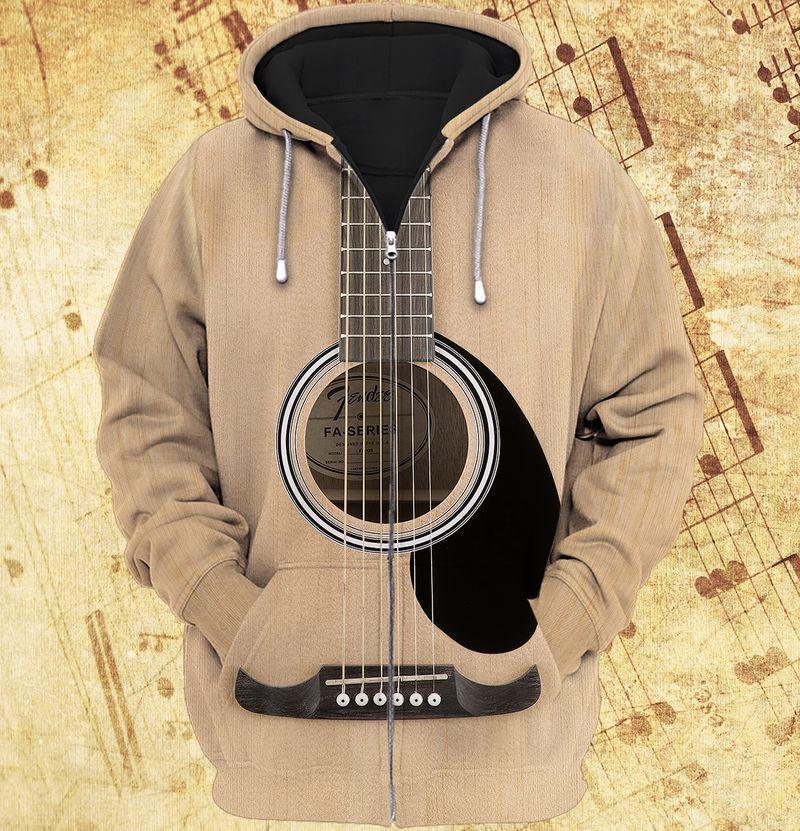 Guitar Always By My Side Quote – 3D Hoodie