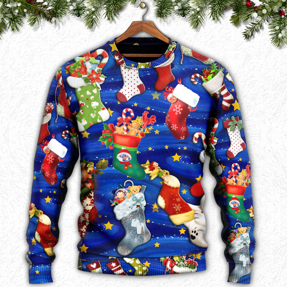 Christmas Socks Tree Seasons Of Joy – Sweater - Ugly Christmas Sweater