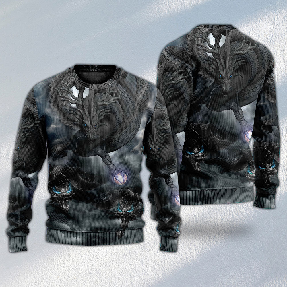 Dragon Power Fantasy Art Style – Sweater - Ugly Christmas Sweater