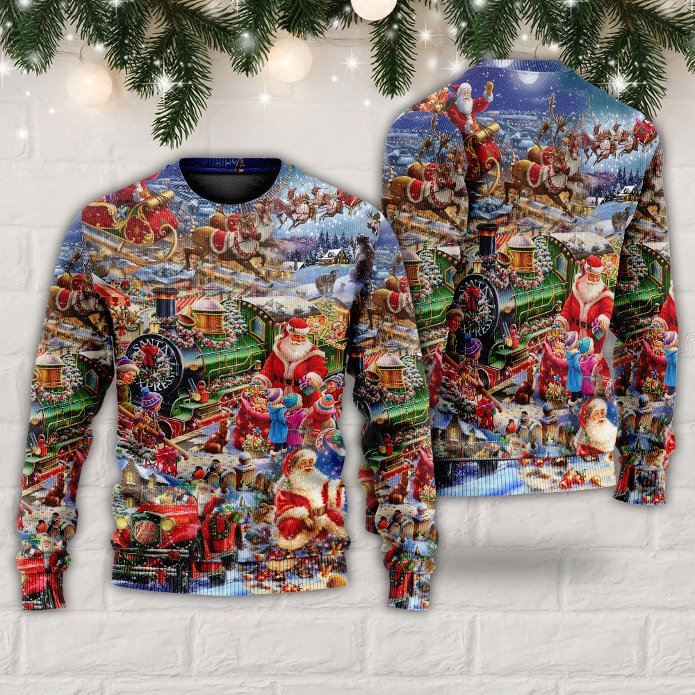 Christmas Joy Love Peace Family – Sweater - Ugly Christmas Sweater