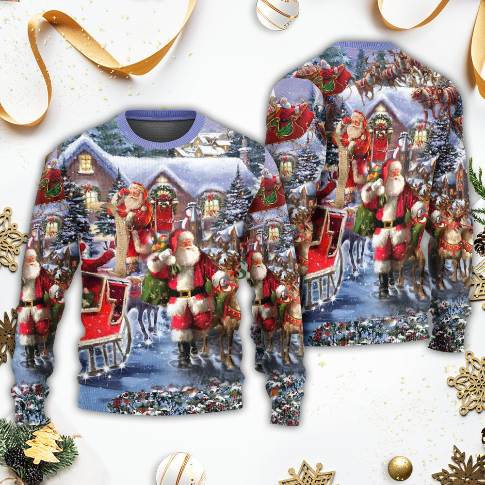 Christmas Santa Comes Tonight Style – Sweater - Ugly Christmas Sweater