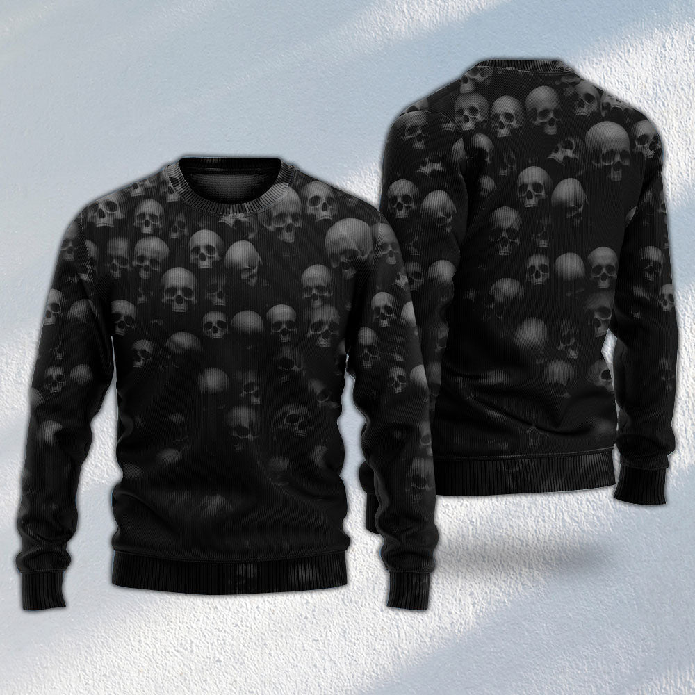 Skull Bold Rebel Attitude Art – Sweater - Ugly Christmas Sweater