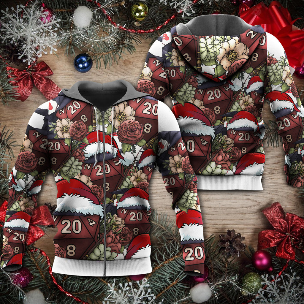 Christmas Dice Witchy Holiday Vibe - 3D Hoodie