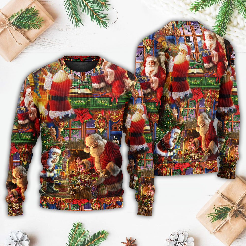 Santa Claus Christmas Merry Xmas Style – Sweater - Ugly Christmas Sweater