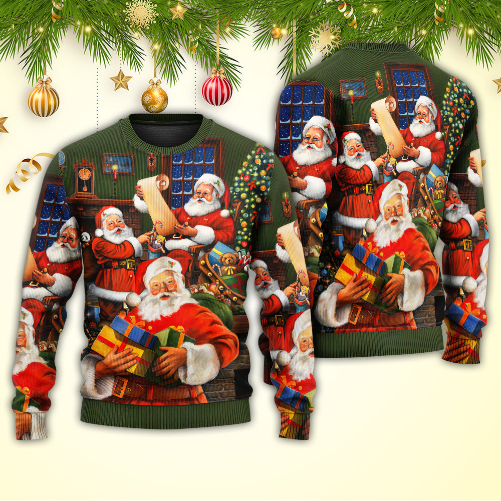 Christmas Santa Gift For Xmas Art – Sweater - Ugly Christmas Sweater