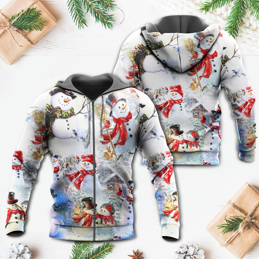 Snowman Merry Christmas Classic - 3D Hoodie