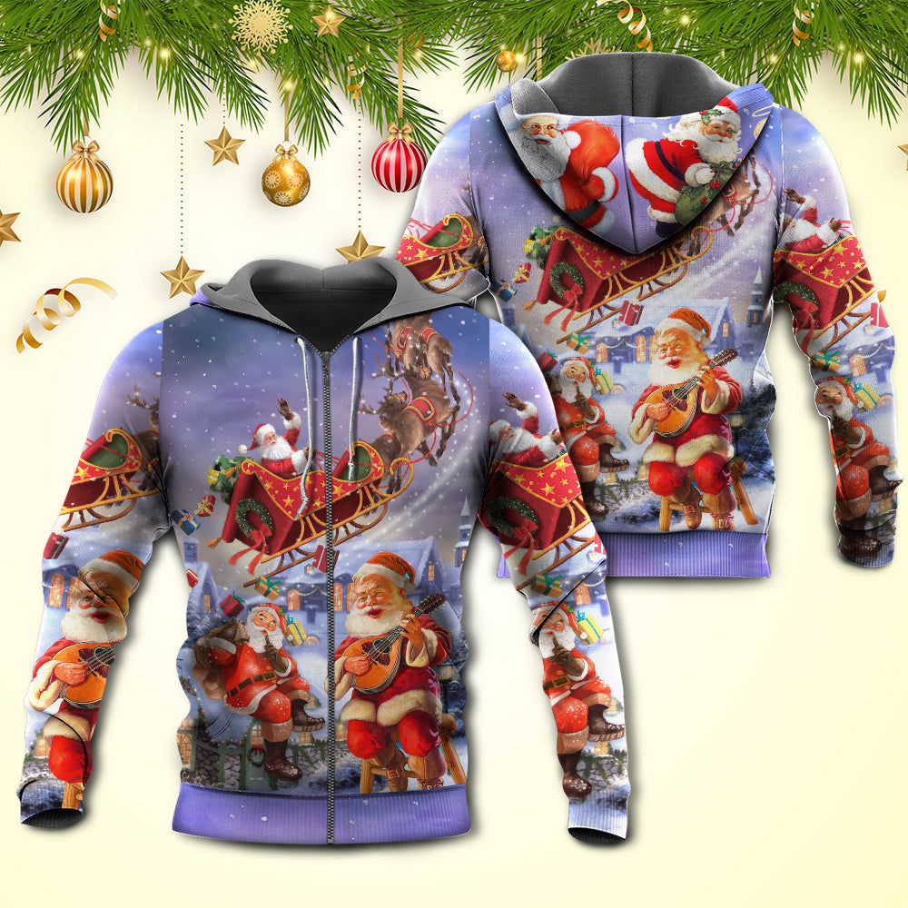 Santa Funny Art Style - 3D Hoodie