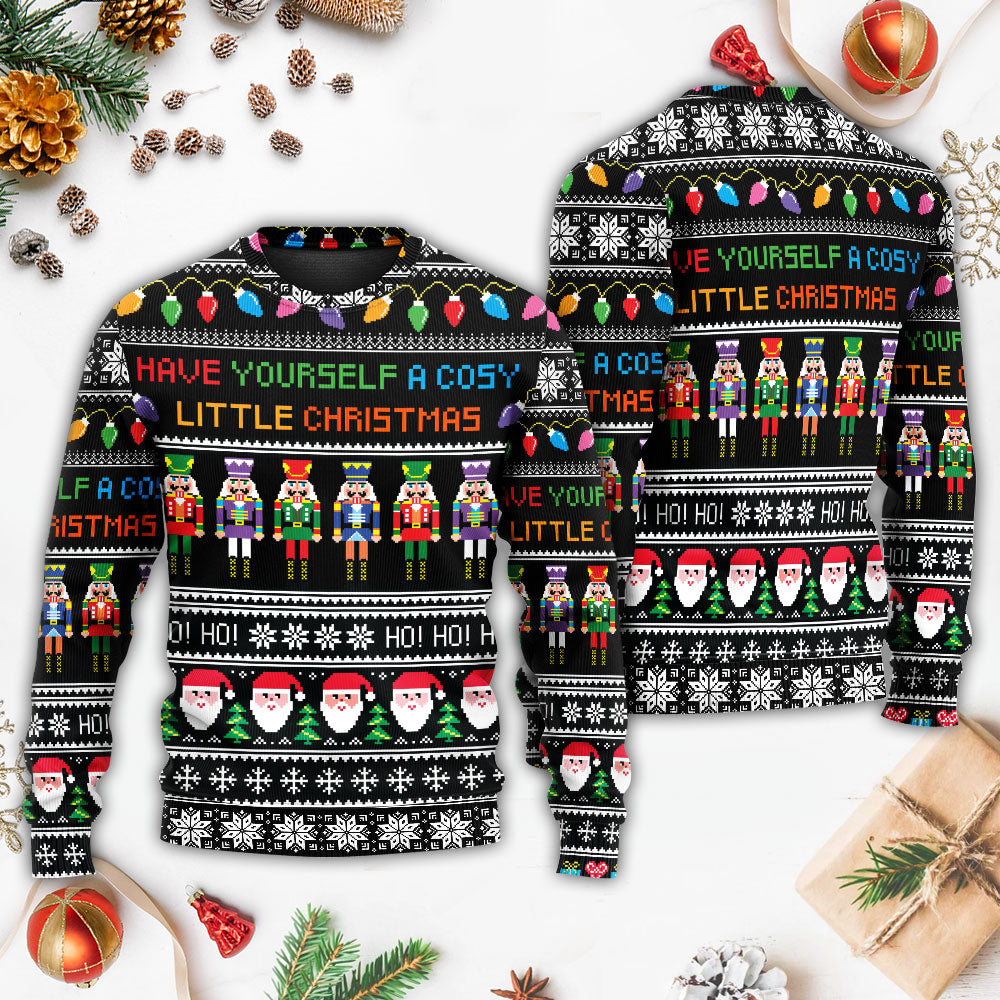 Christmas Cozy Little Christmas Quote – Sweater - Ugly Christmas Sweater