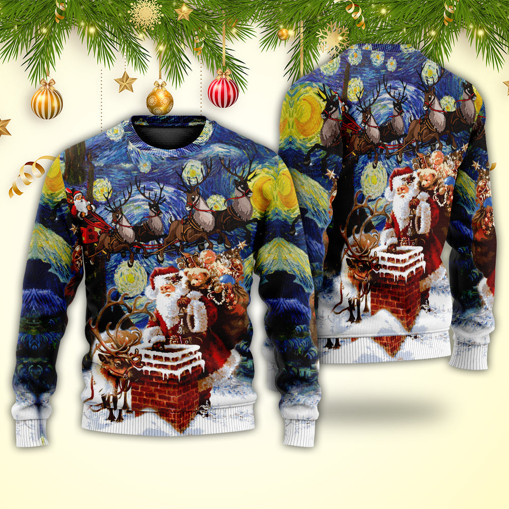Christmas Santa Coming For You Style – Sweater - Ugly Christmas Sweater