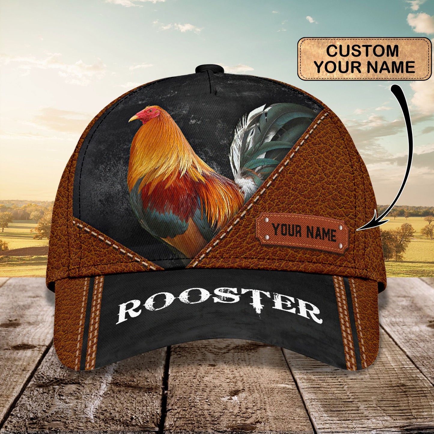 Personalized Rooster Farm Style Dd14082104 – Classic Cap