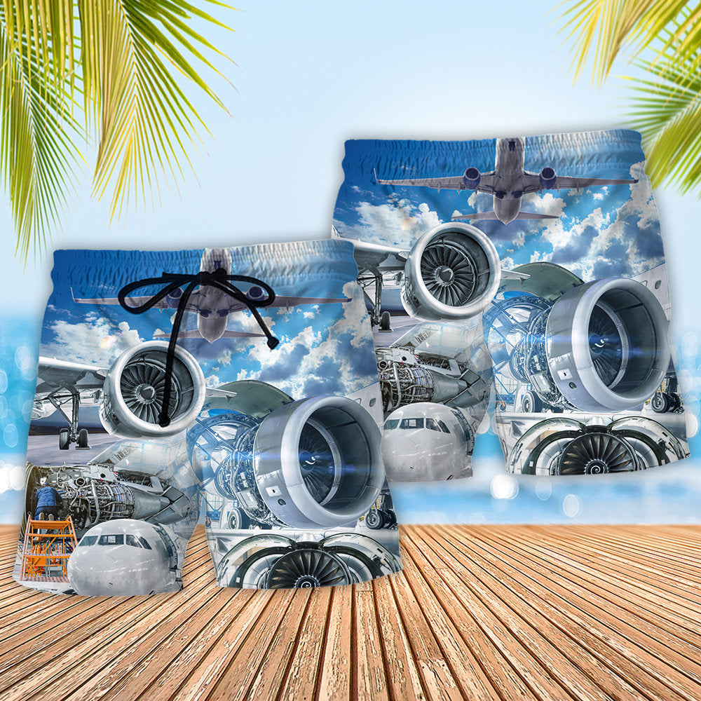 Aeronautical Engineer Aviation Style – Beach Short
