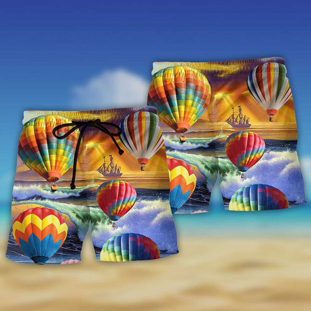 Balloon Love Life Positive Art – Beach Short