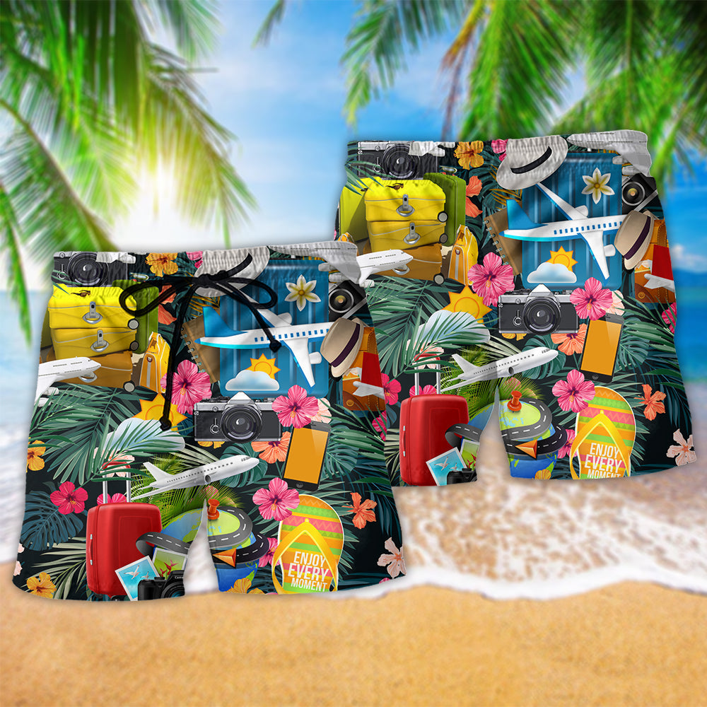 Tropical Airplane Travel – Beach Short