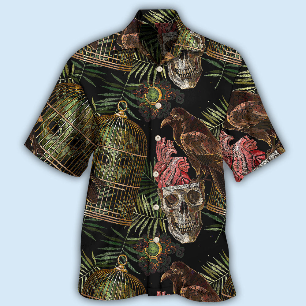 Alien Skull Sci Fi Art – Hawaiian Shirt