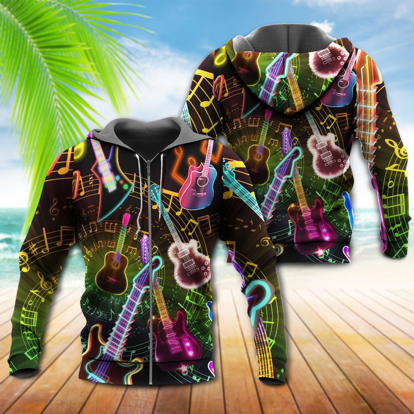 All You Need Is Guitar Quote - 3D Hoodie