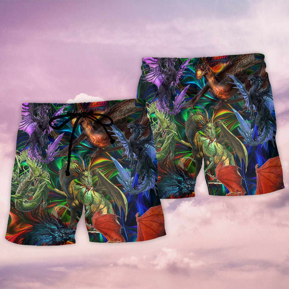 Dragon In An Unreal Fantasy World – Beach Short