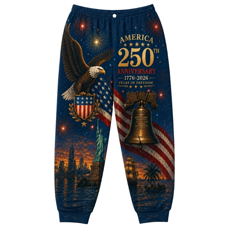 America 250th Anniversary Pajamas Short Sleeve - Night Eagle Bell