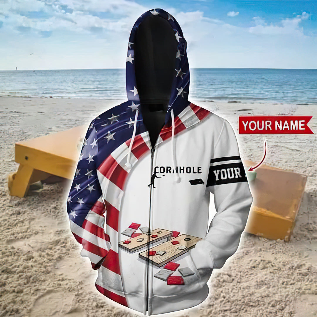 American Cornhole Custom Art – 3D Hoodie