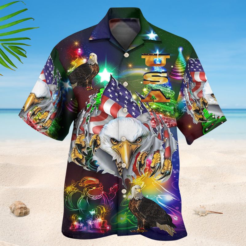 America Eagle Christmas – Hawaiian Shirt