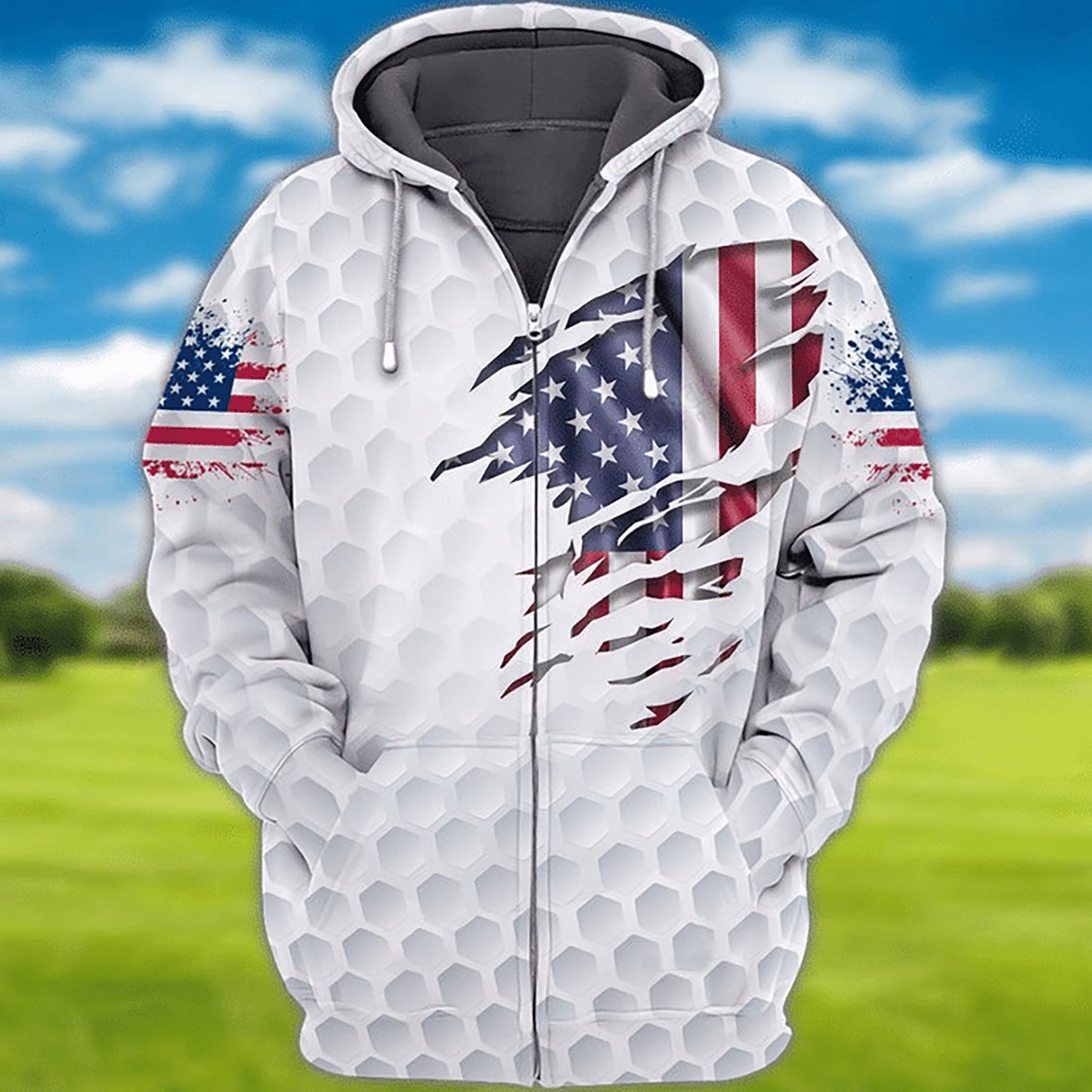 American Golf Art – 3D Hoodie