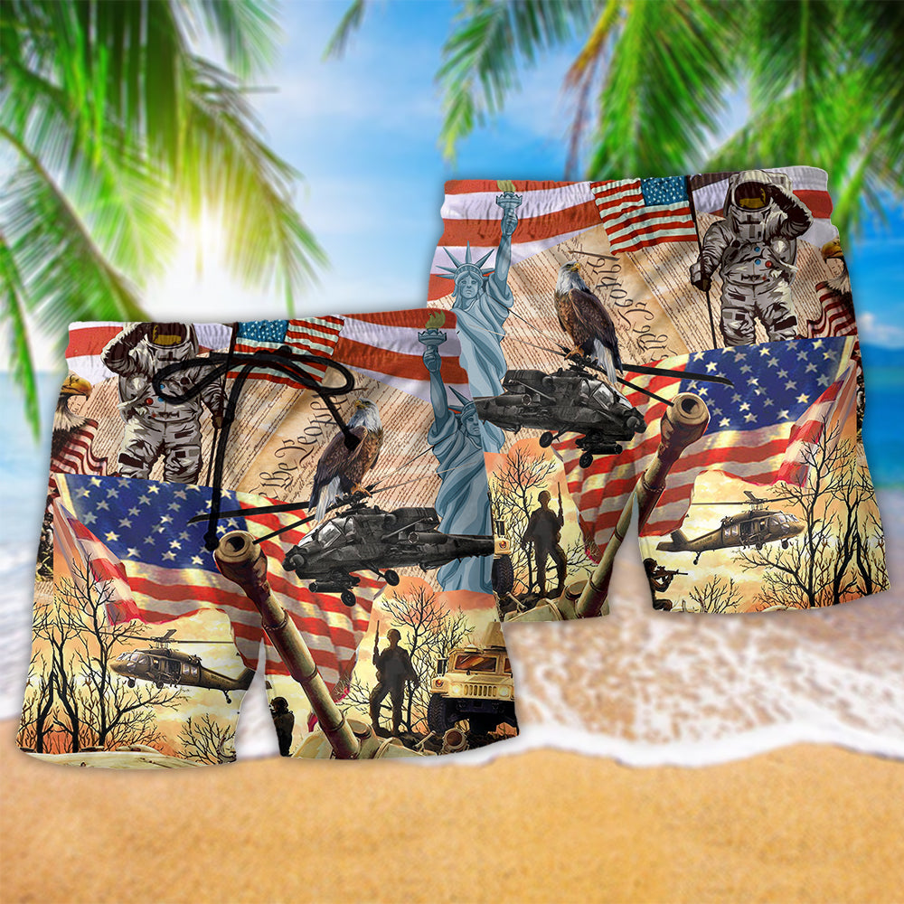 America Independence Day Proud – Beach Short