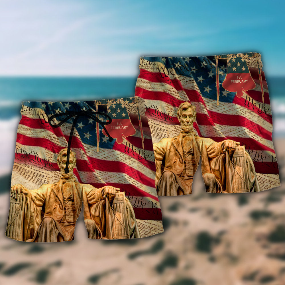 America Love Day Freedom - Beach Short