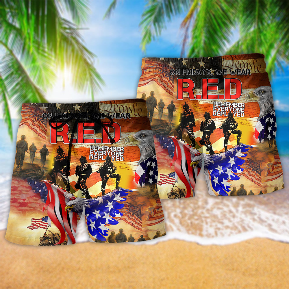 Patriotic Heart America – Beach Short