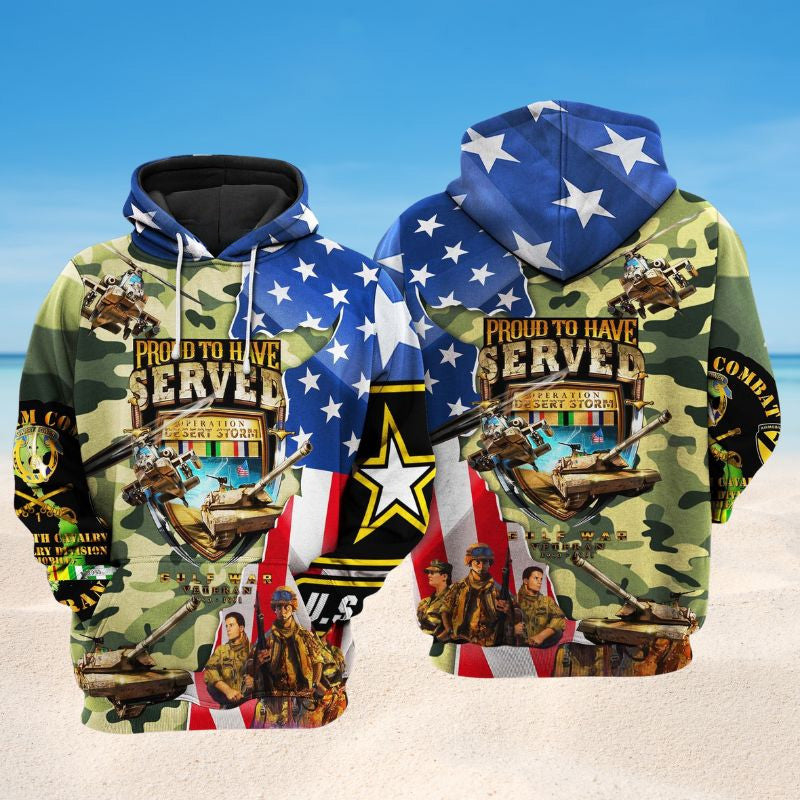 America Veteran War And Peace Art – 3D Hoodie