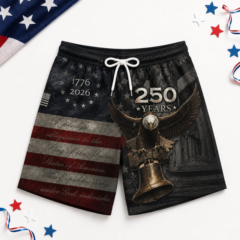 America 250th Anniversary Beach Short - Liberty Brush Swim