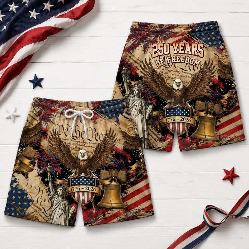 America 250th Anniversary Beach Short - We The People Design