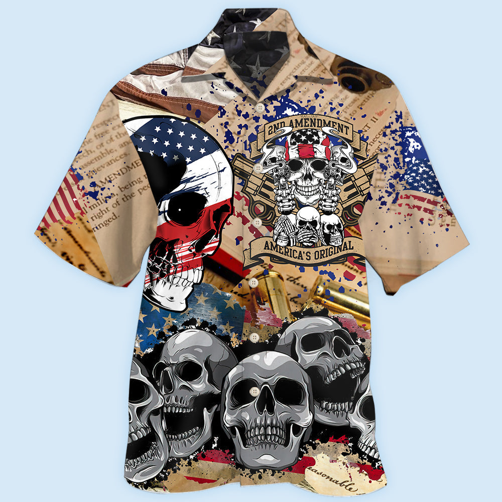America Freedom Skull Inspired Pattern – Hawaiian Shirt