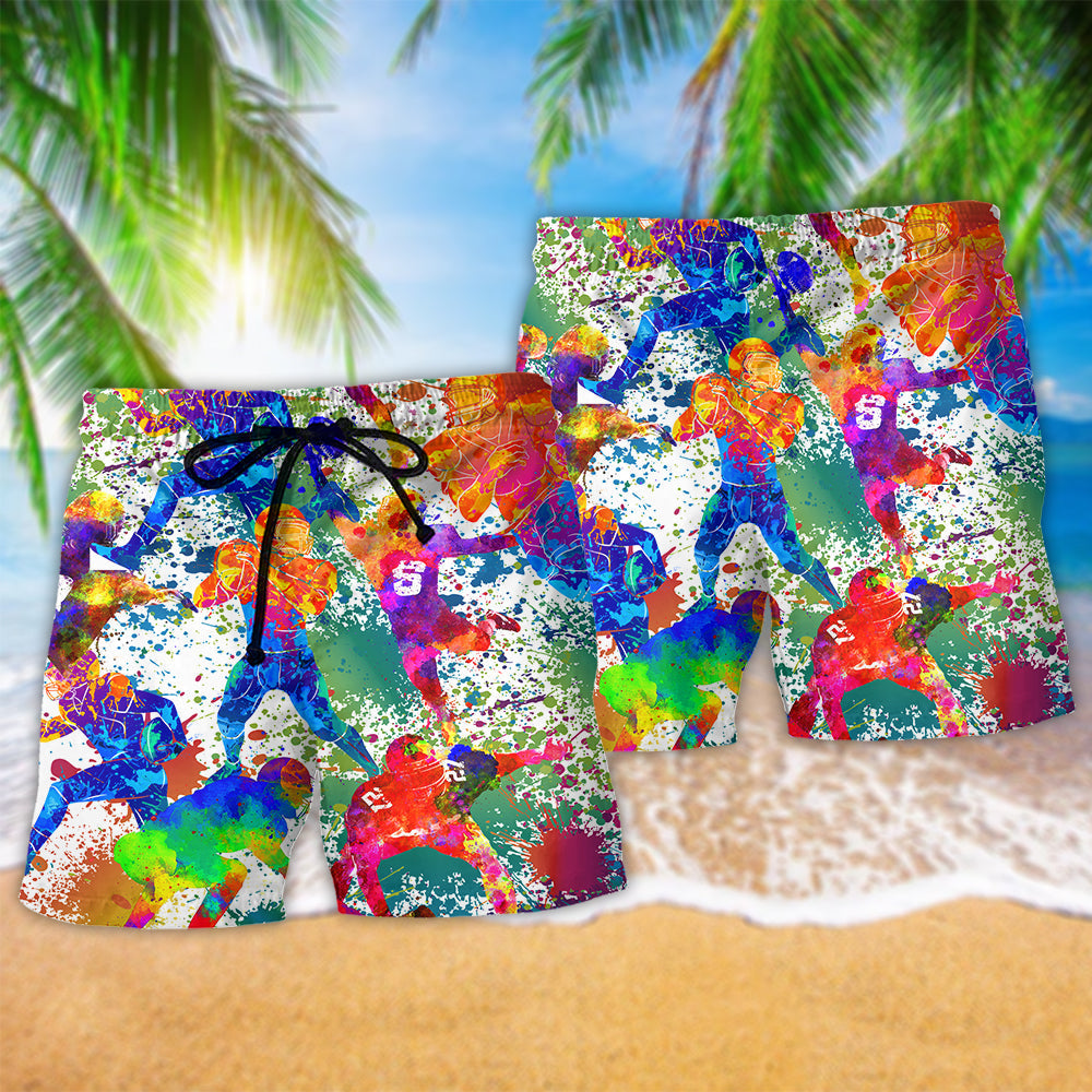 American Football Brave Spirit Art – Beach Short