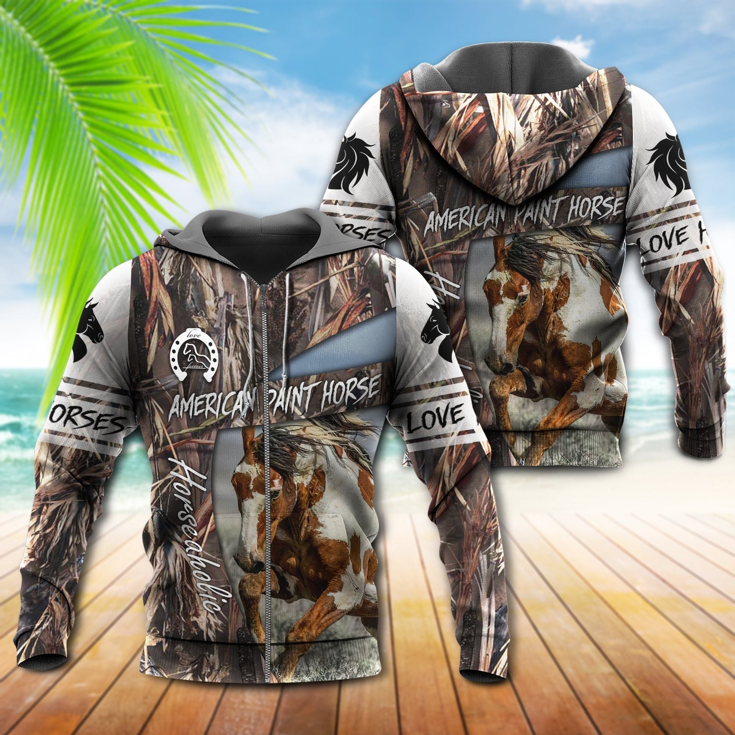 American Paint Horse Love Style - 3D Hoodie