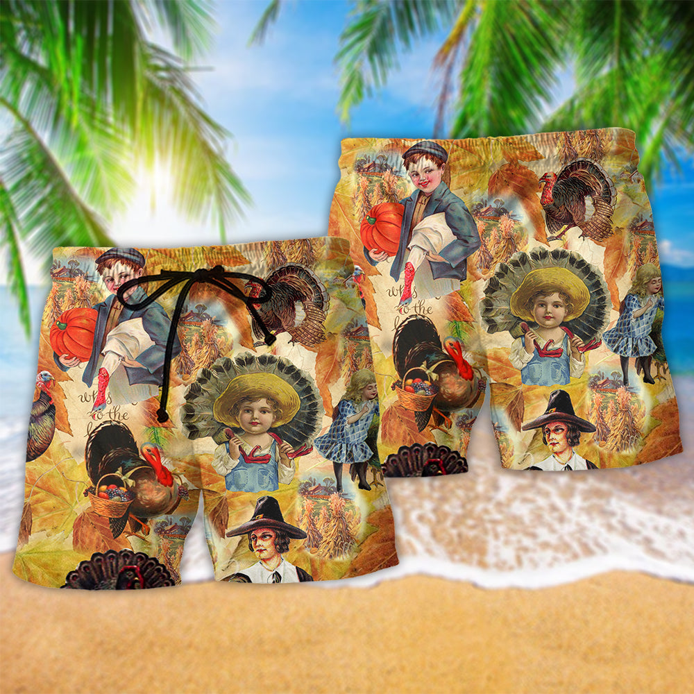 Turkey Bad Day To Be An Animal Funny – Beach Short