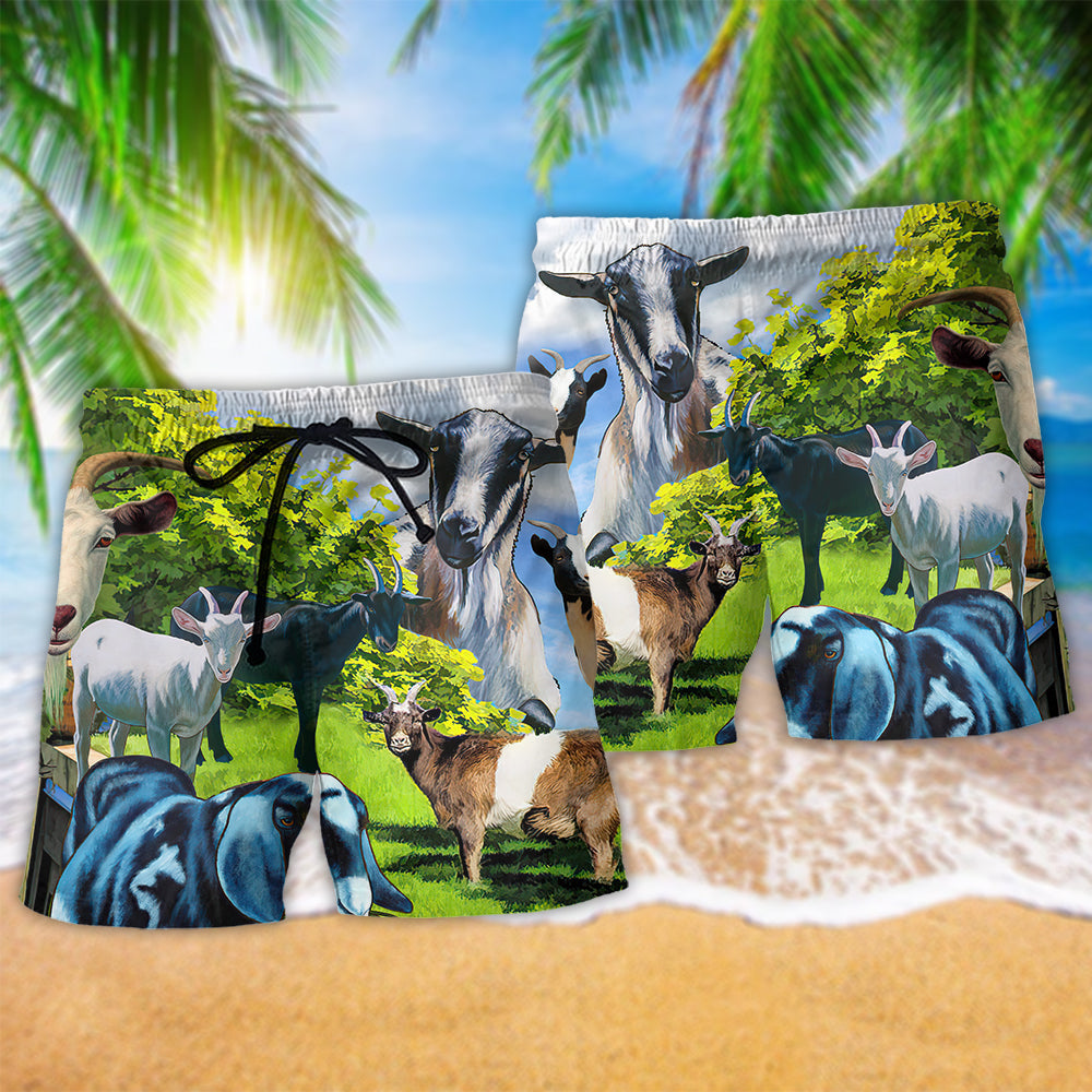 Goat Anything Farm Humor – Beach Short