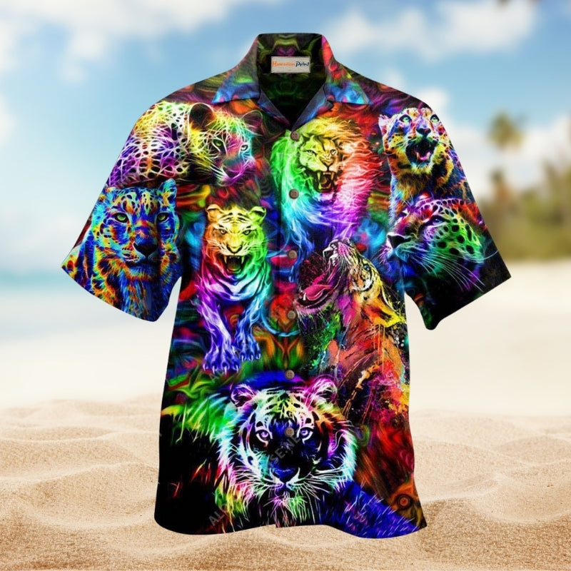 Animals King Of The Jungle Lion Tiger Leopard Limited Edition – Hawaiian Shirt