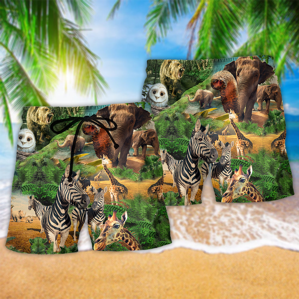 Protect Wildlife Love Art – Beach Short