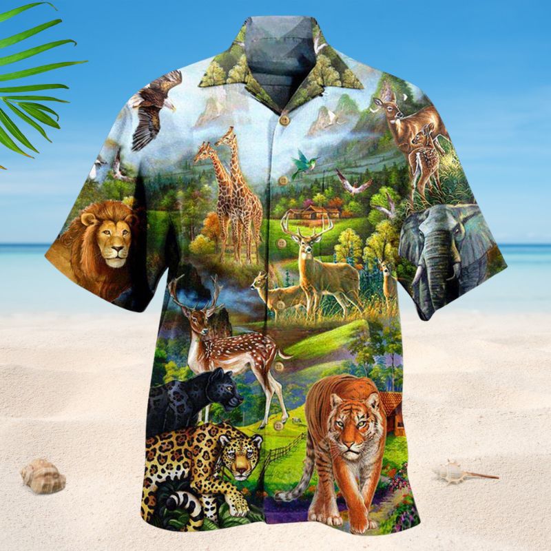 Animals World Wildlife Style – Hawaiian Shirt
