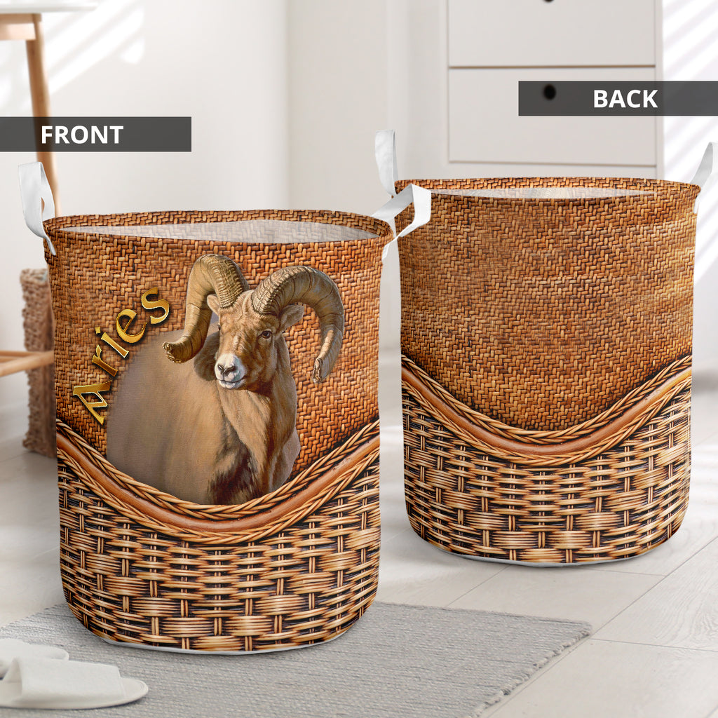 Aries Rattan Teaxture Lover - Laundry basket - Owls Matrix LTD