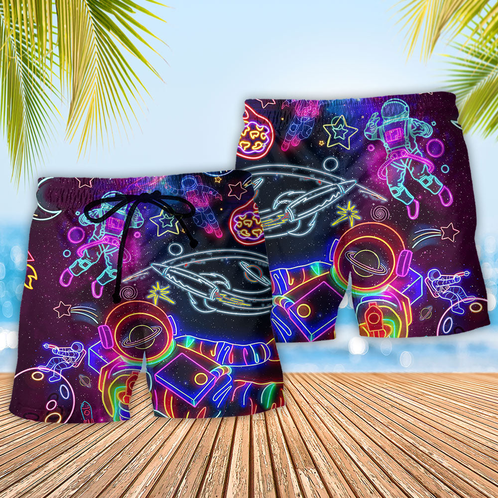 Astronaut Galaxy Escape – Beach Short