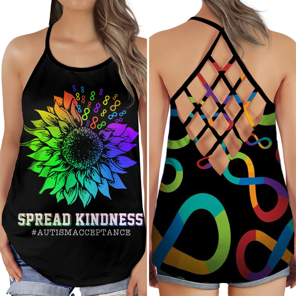 Autism Spread Kindness Awareness – Hollow Tank Top