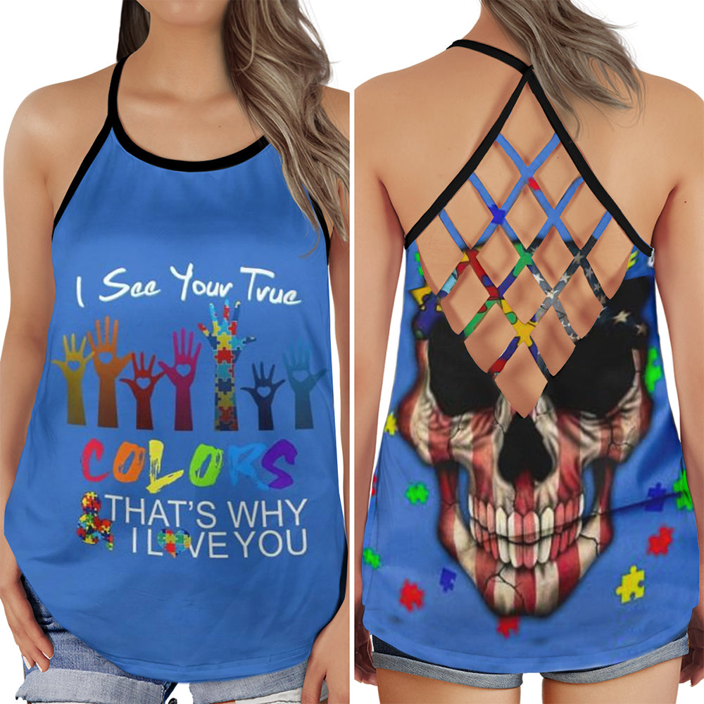 Autism True Colors Awareness – Hollow Tank Top