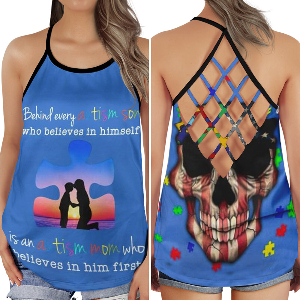 Autism Son Believe In Himself – Hollow Tank Top
