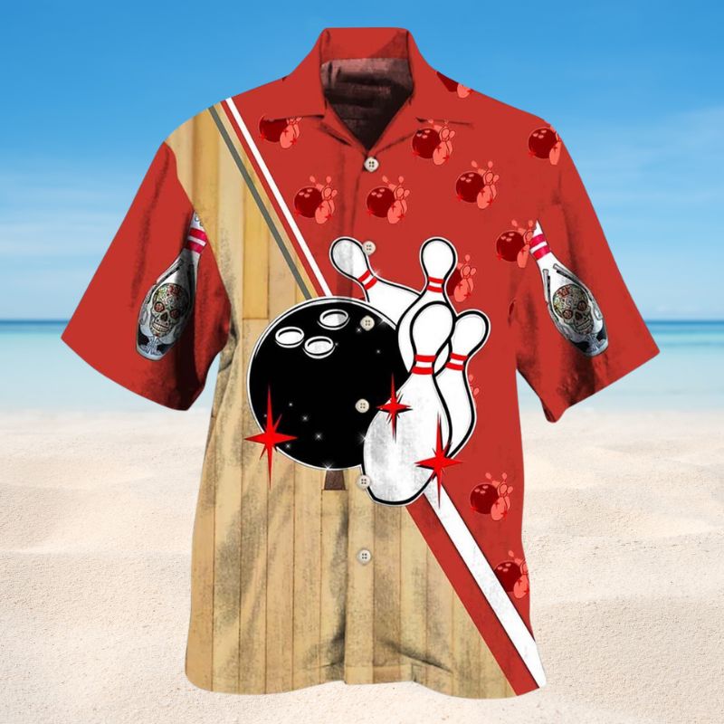 Awesome Bowling Skull Style – Hawaiian Shirt