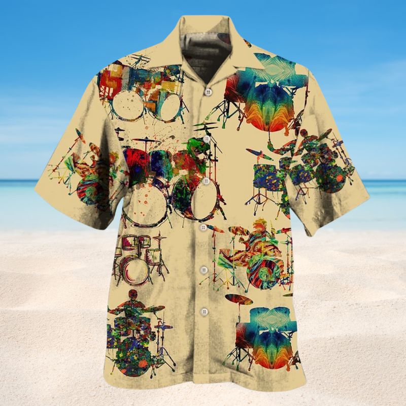 Awesome Drum Music Style – Hawaiian Shirt
